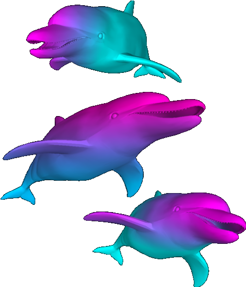 Vaporwave Clipart Dolphin - Seapunk Png (480x683)