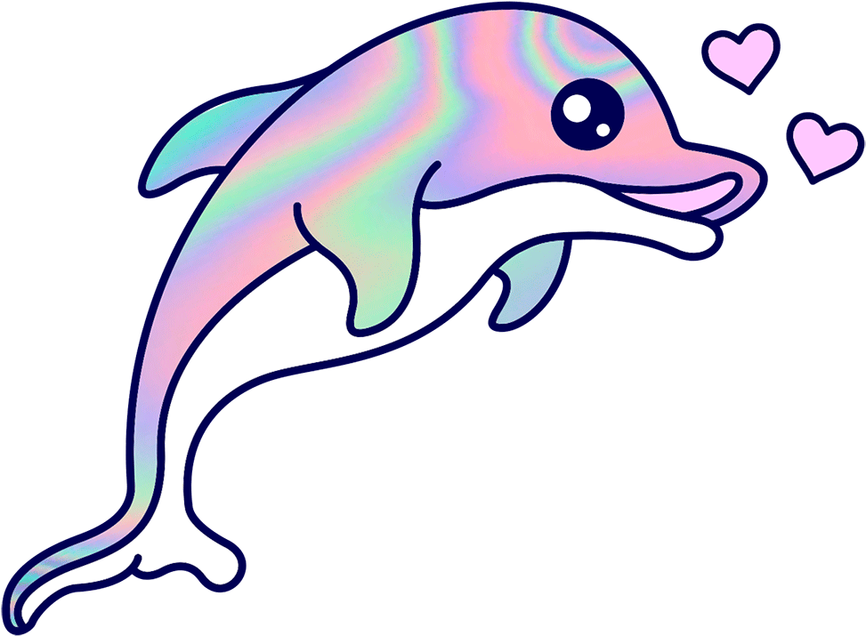 Forever Dolphin Love - Holographic Dolphin (1100x1100)