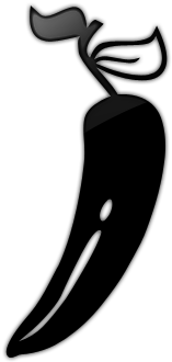 Jalapeno Pepper Clip Art Black And White - Icon (512x512)