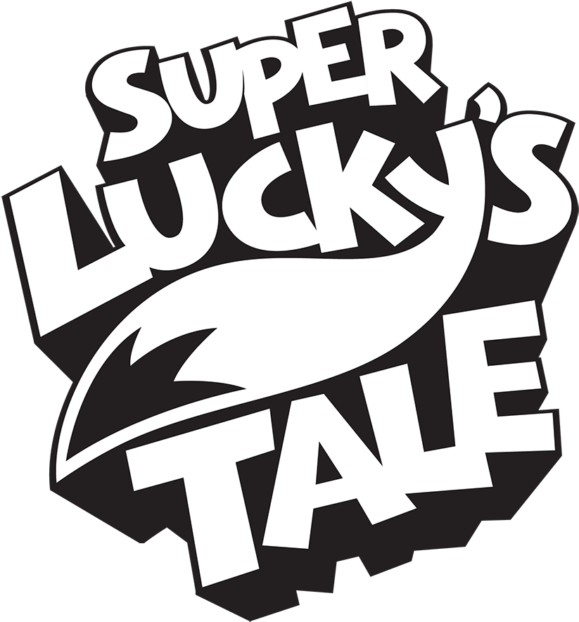 Super Lucky's Tale Black And White Stacked - Super Lucky's Tale Icon (900x936)