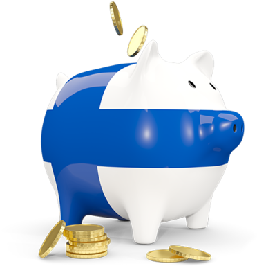 Illustration Of Flag Of Finland - Piggy Bank (640x480)