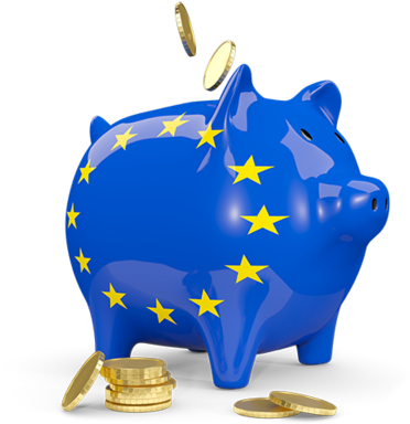Illustration Of Flag Of European Union - Piggy Bank (640x480)