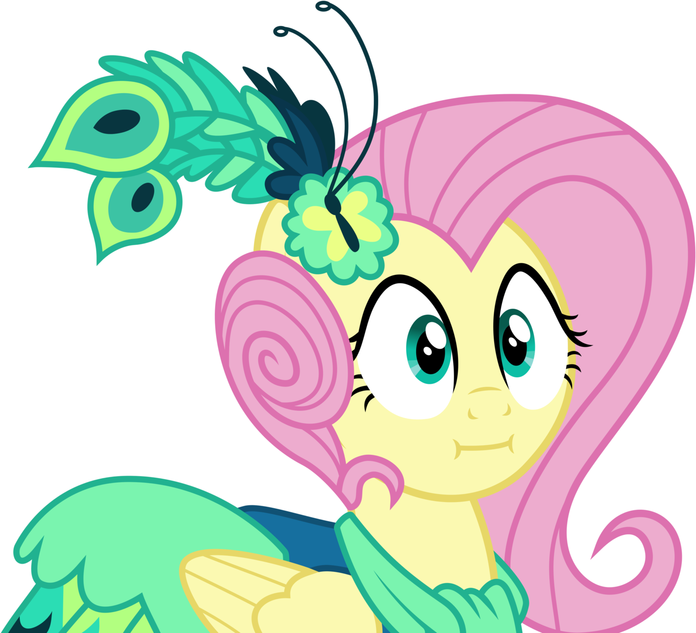 Missgoldendragon Fluttershy - Fluttershy Face Two Cakes (1600x1305)
