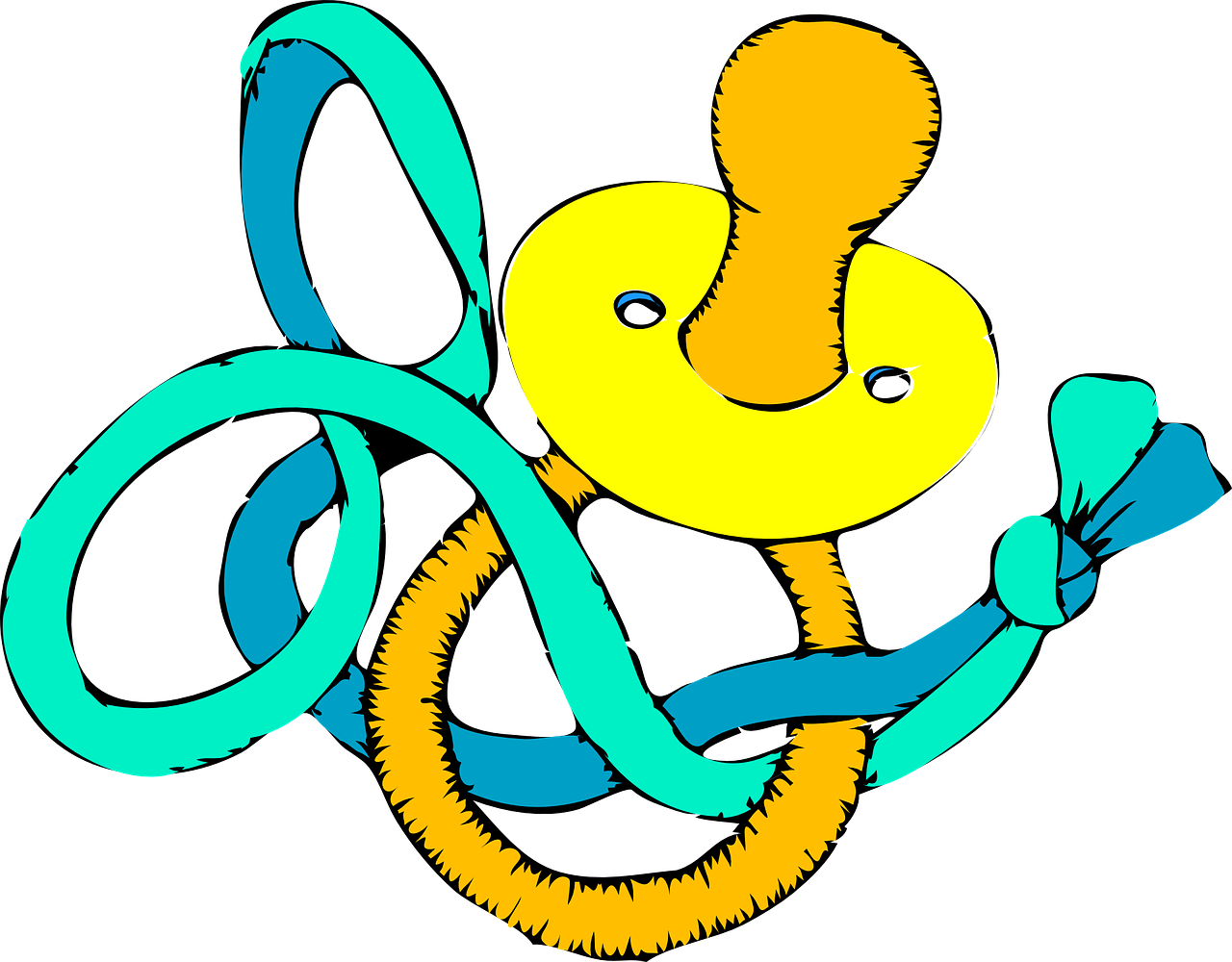 Pacifier Clip Art Free Vector - Free Clipart Images Baby (960x750)