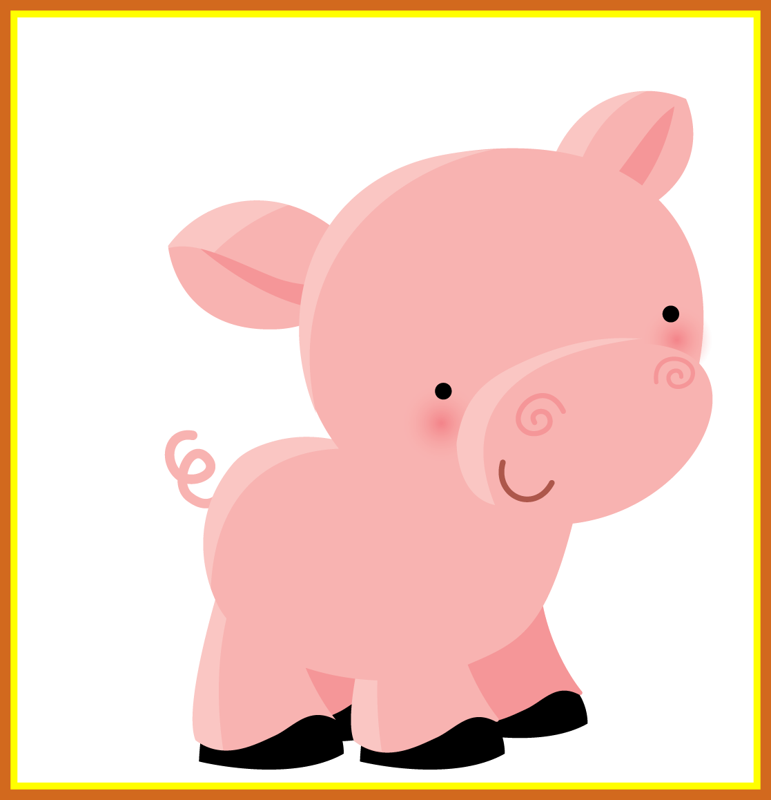 Inspiring Pin By Minecraft Lover On Pigs Clip Art Scrap - Dibujos Animales De La Granja Png (1117x1158)