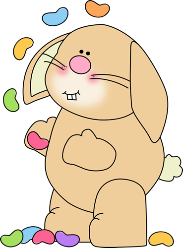 Bunny Juggling Jelly Beans - Easter Bunny Jelly Beans (369x500)