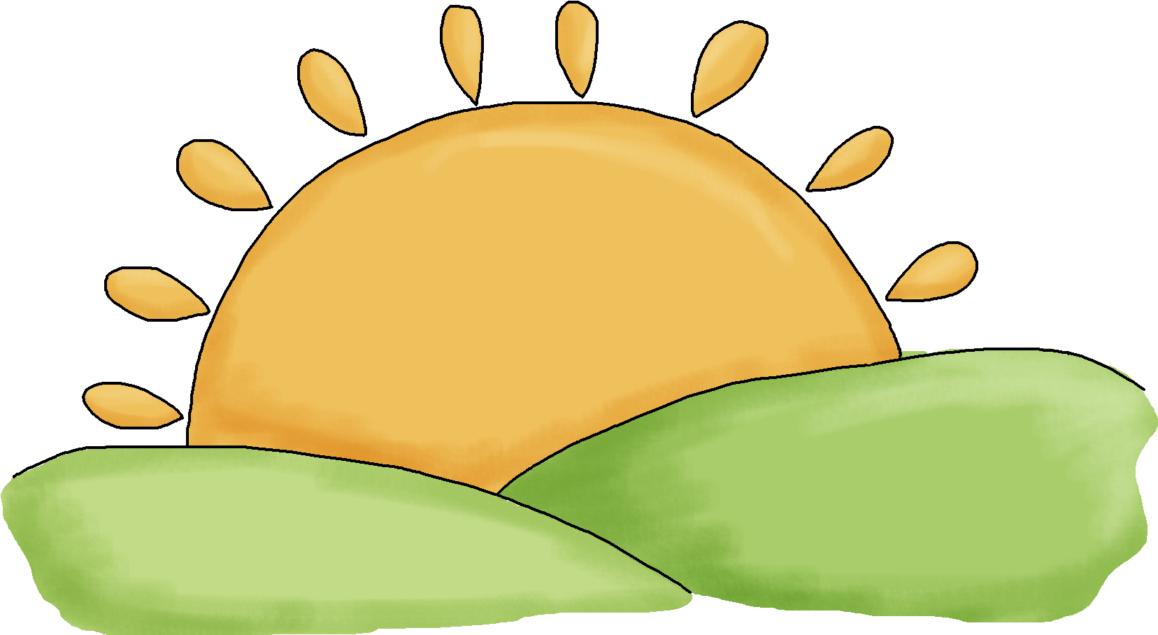 Sunrise Clipart Transparent - Sunrise Clipart Transparent (1746x1011)