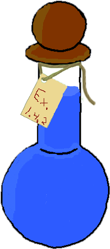 Magic Potions Magical Tubes And Bottles Containers - Potion Bottle Clip Art (450x491)