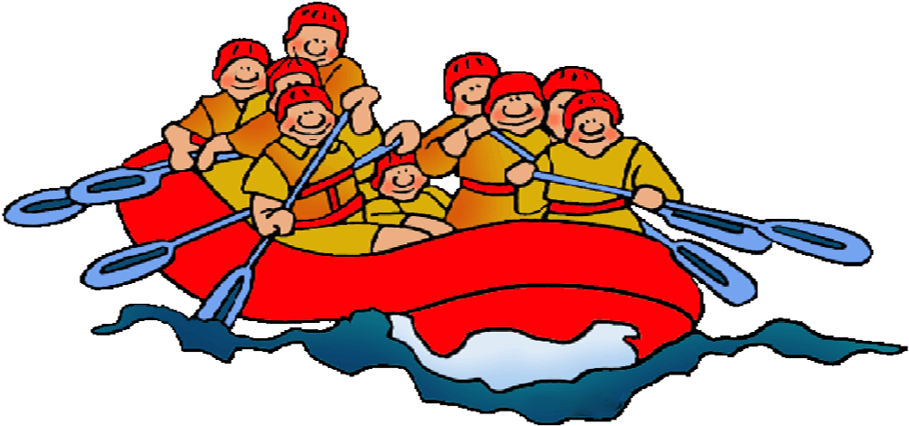 0 - - White Water Rafting Clipart (1024x500)