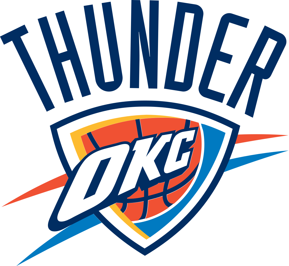 28 Collection Of Okc Thunder Clipart - Oklahoma City Thunder Logo Png (1200x1103)