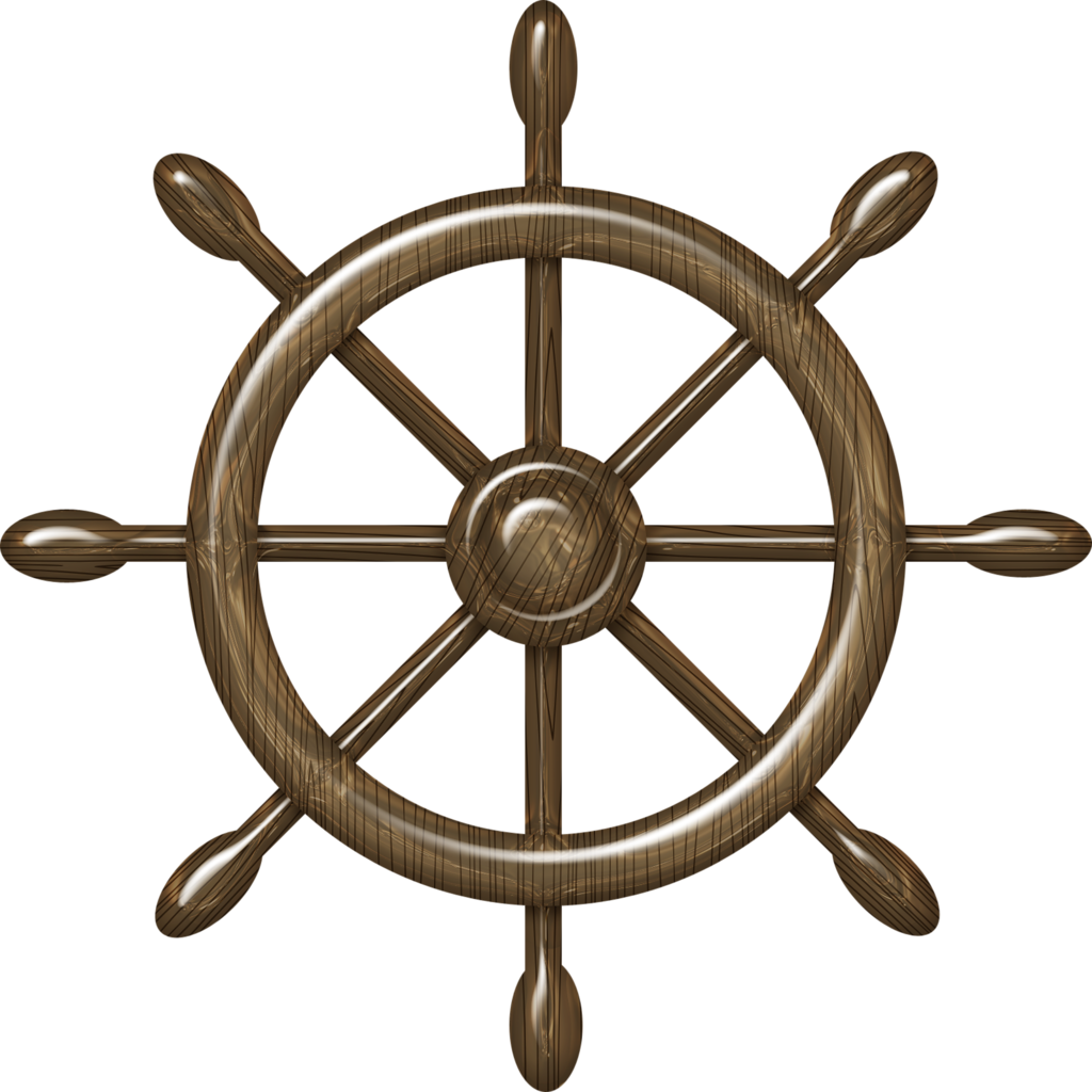B *✿* De Marineros - Ship Wheel No Background (1024x1024)