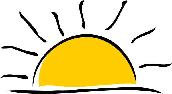 Dusk - Clipart - Sunrise Transparent (600x328)