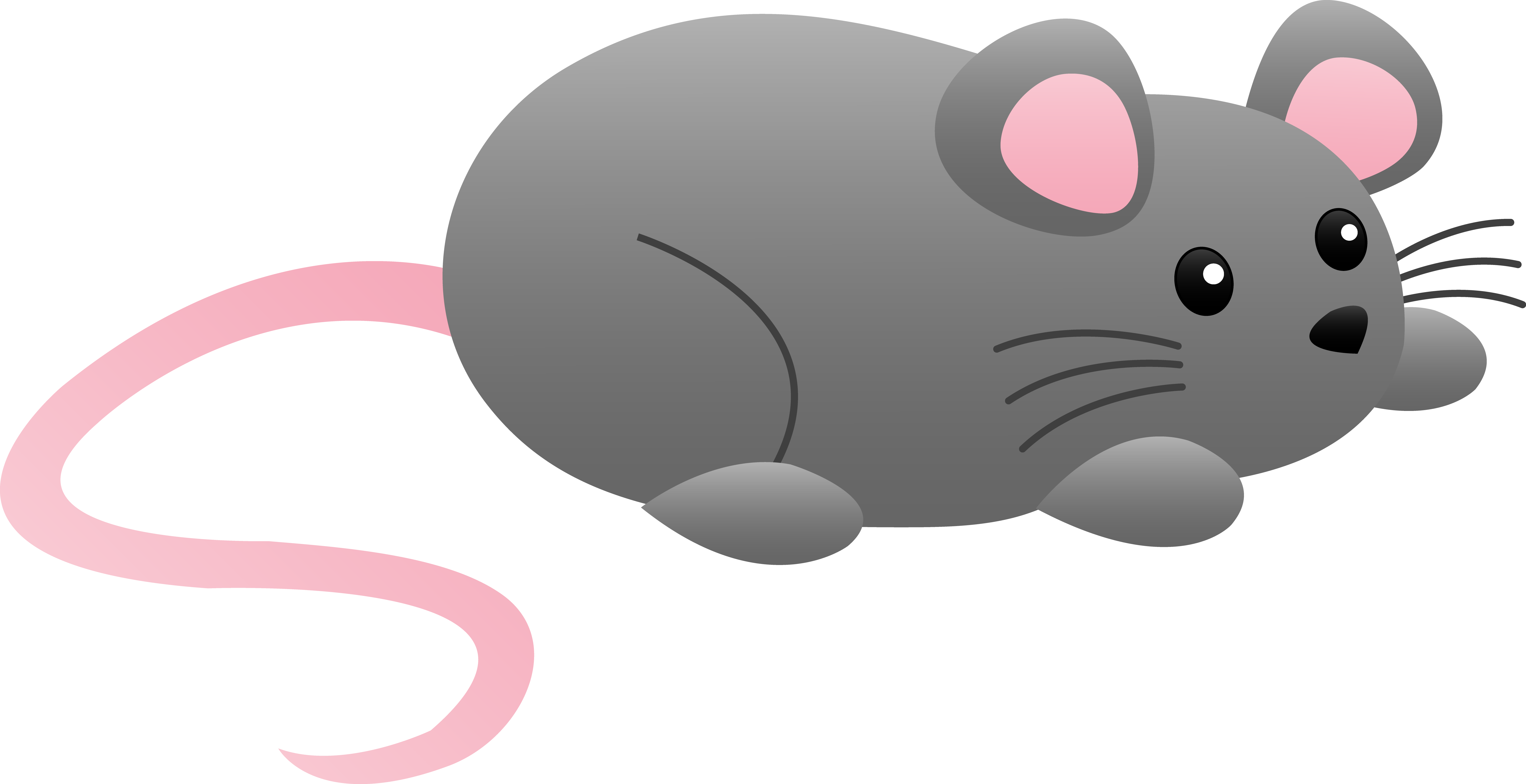 Rat Clipart Cute - Mouse Clipart (7169x3684)