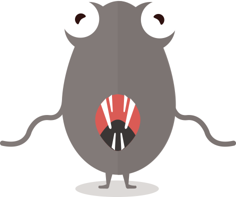 Cute Fun Monster Clipart - Illustration (472x394)