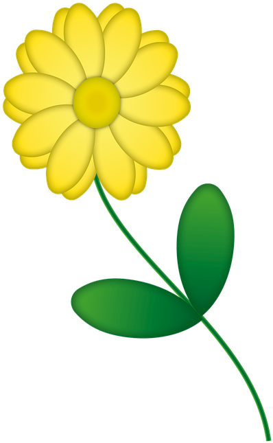 Yellow Flower Clipart 9, - Yellow Flower Illustration (770x720)