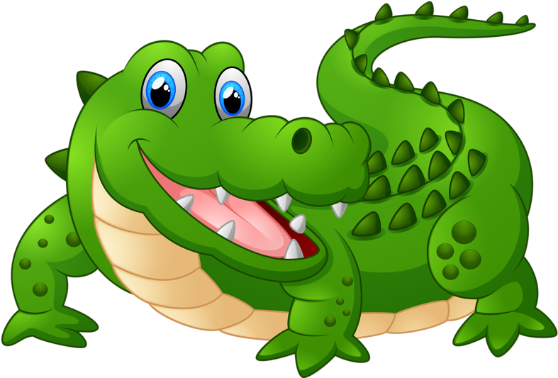 Cartoon Animals And Children Vector [преобразованный] - Cartoon Pictures Of Crocodile (1024x681)