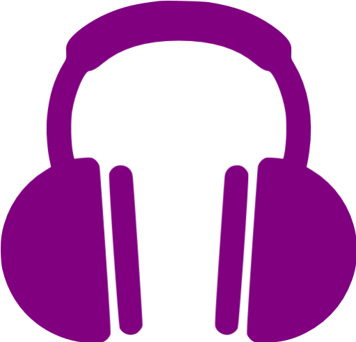 Headphones Clipart Purple - Red Headphones Icon Png (512x512)