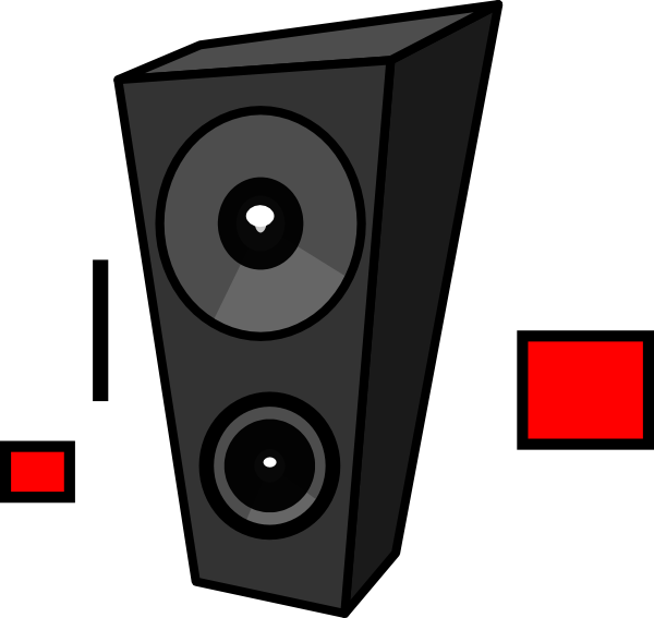 Dasda Clip Art - Cartoon Speakers (600x567)
