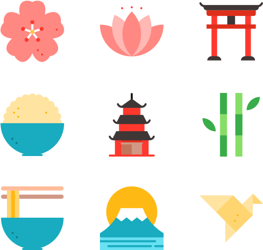 Japanese Color Pack - Japan Icon Png (600x564)