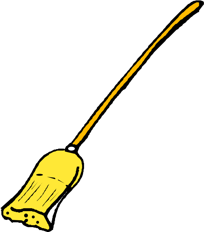 Broom Clipart Free Clipart Images - Animated Clipart For Cleaning (881x1000)