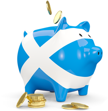 Illustration Of Flag Of Scotland - Piggy Bank (640x480)
