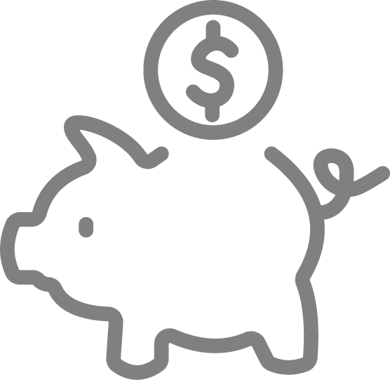 Icon - Piggy Bank - Free Icons Money Bank (556x541)