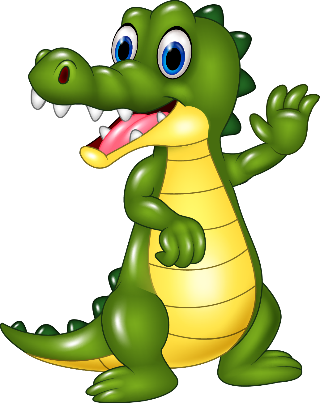 Crocodile Alligator Cartoon Illustration - Cute Cartoon Crocodile (1035x1303)