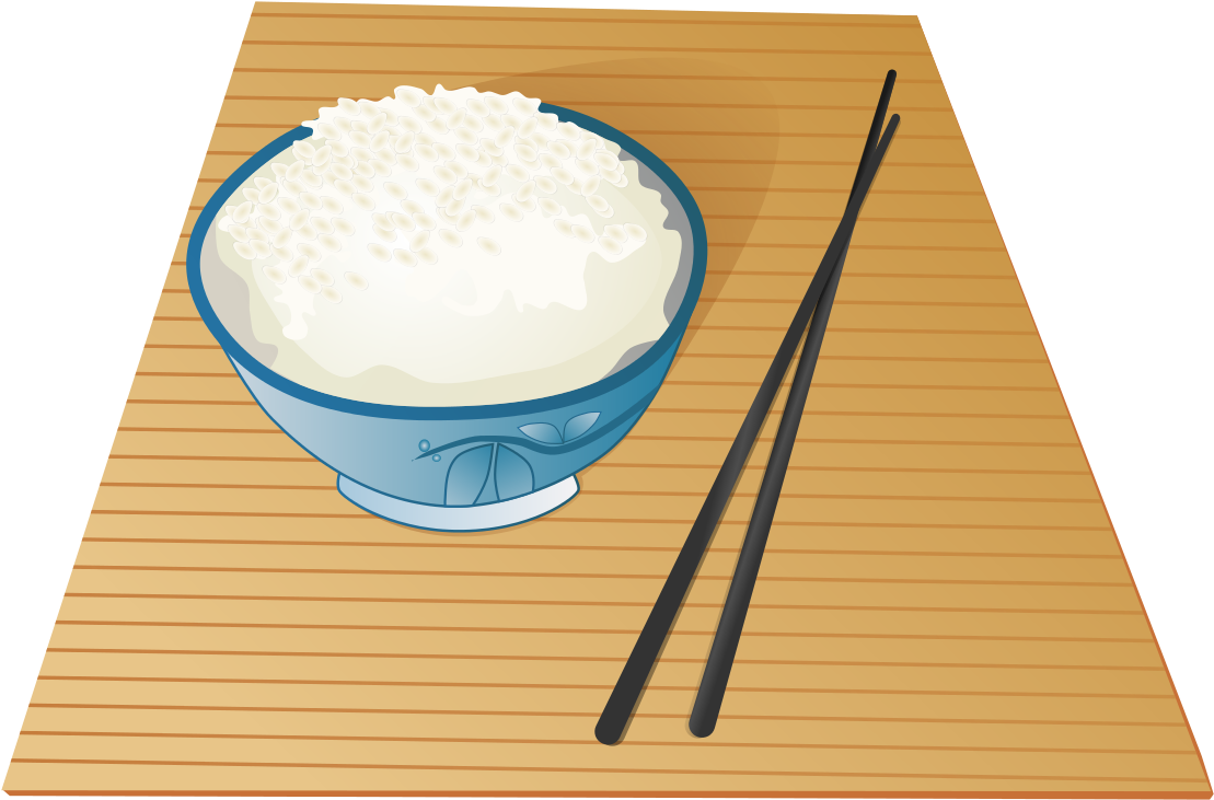 Japanese Food Clipart Chopstick - Rice Food Vector Png (1200x850)