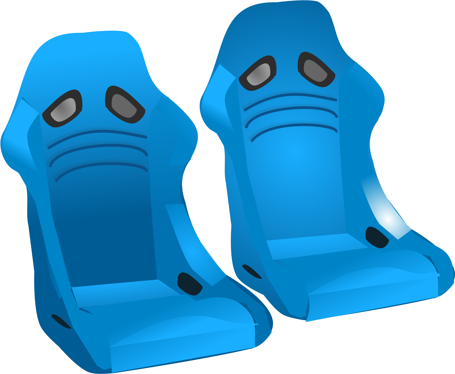 Car Seat Clip Art Medium Size - Clipart Seats (2400x1800)