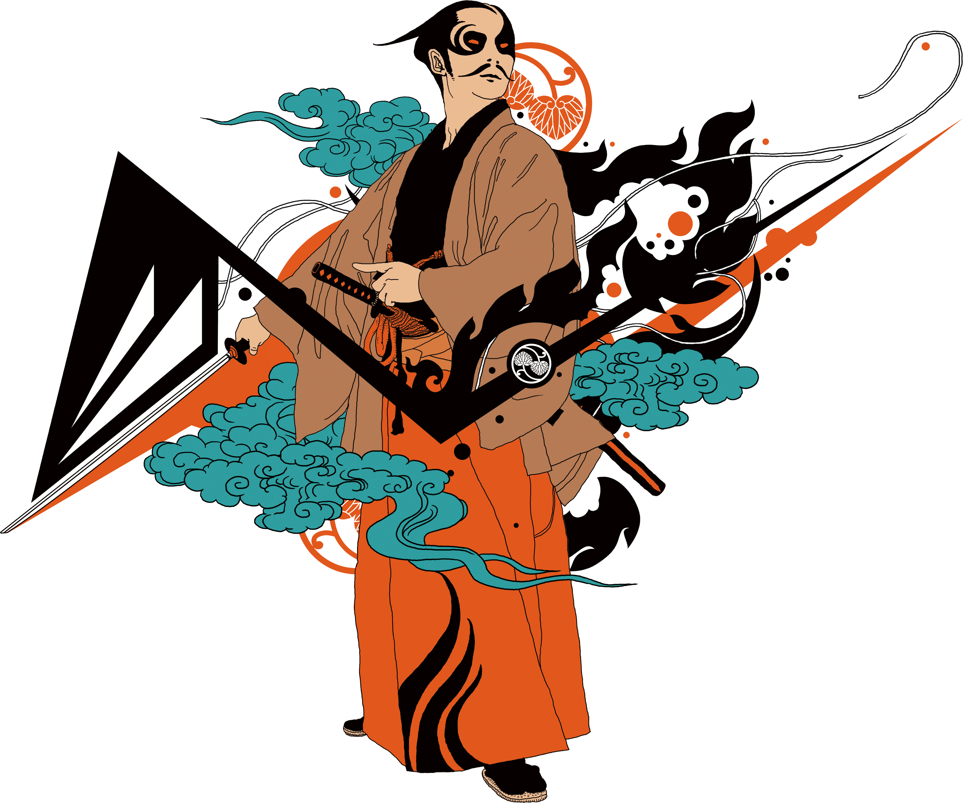 Japan Bushido Samurai Clip Art - Samurai (3308x2756)