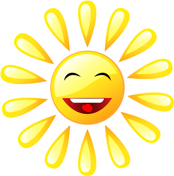 Cartoon Sun Png (596x600)