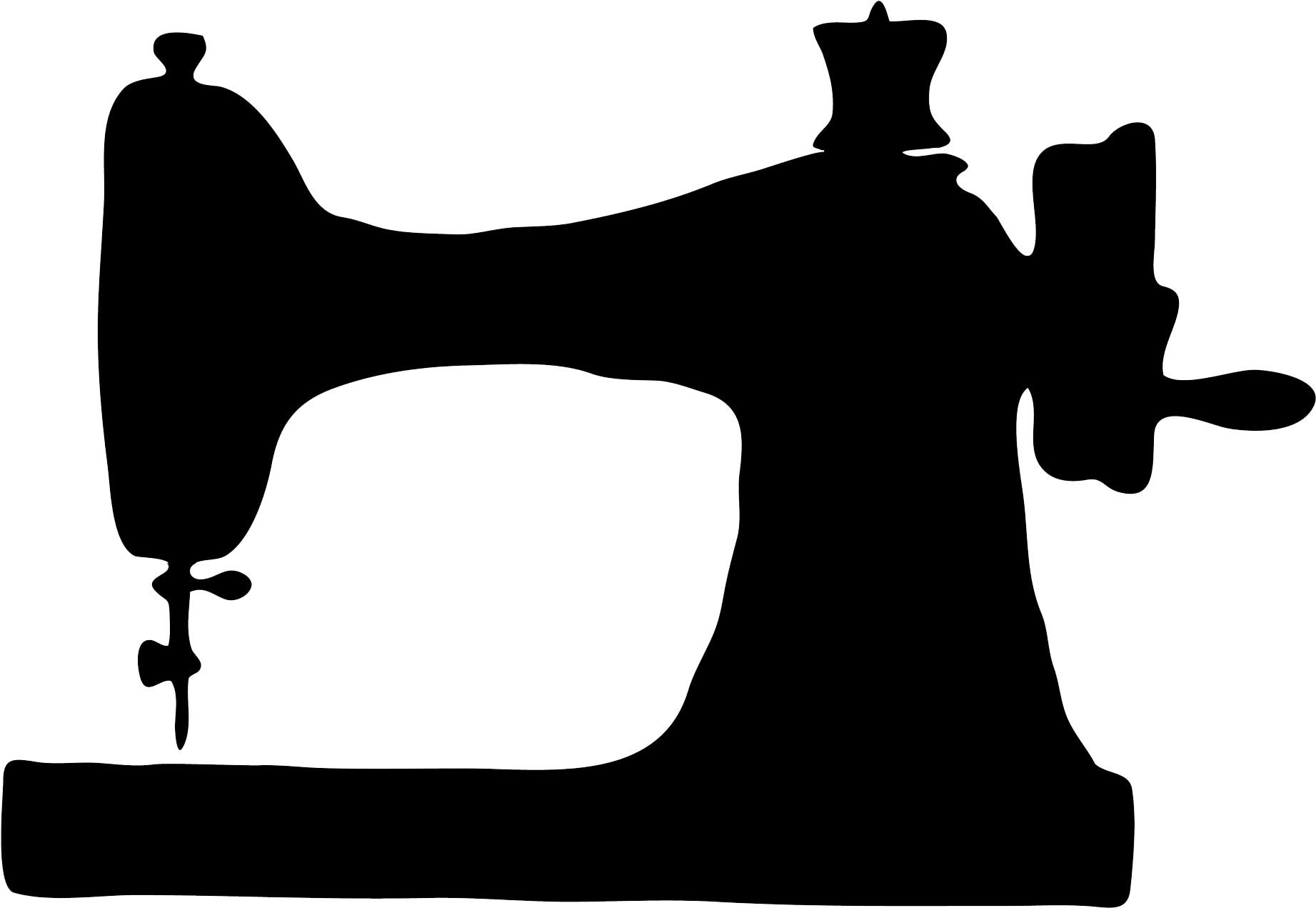 Sewing Machine Png - Sewing Machine Silhouette Png (1920x1440)