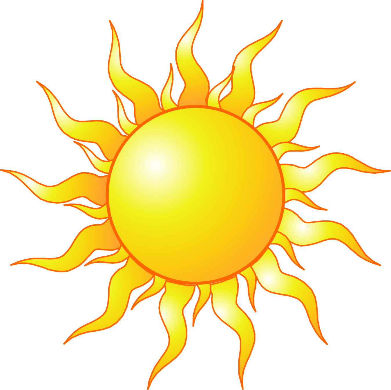 Animation Sunlight Clip Art - Animation Sunlight Clip Art (1348x1343)