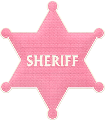 Ideas De Cumpleaños - Sheriff Badge (440x500)