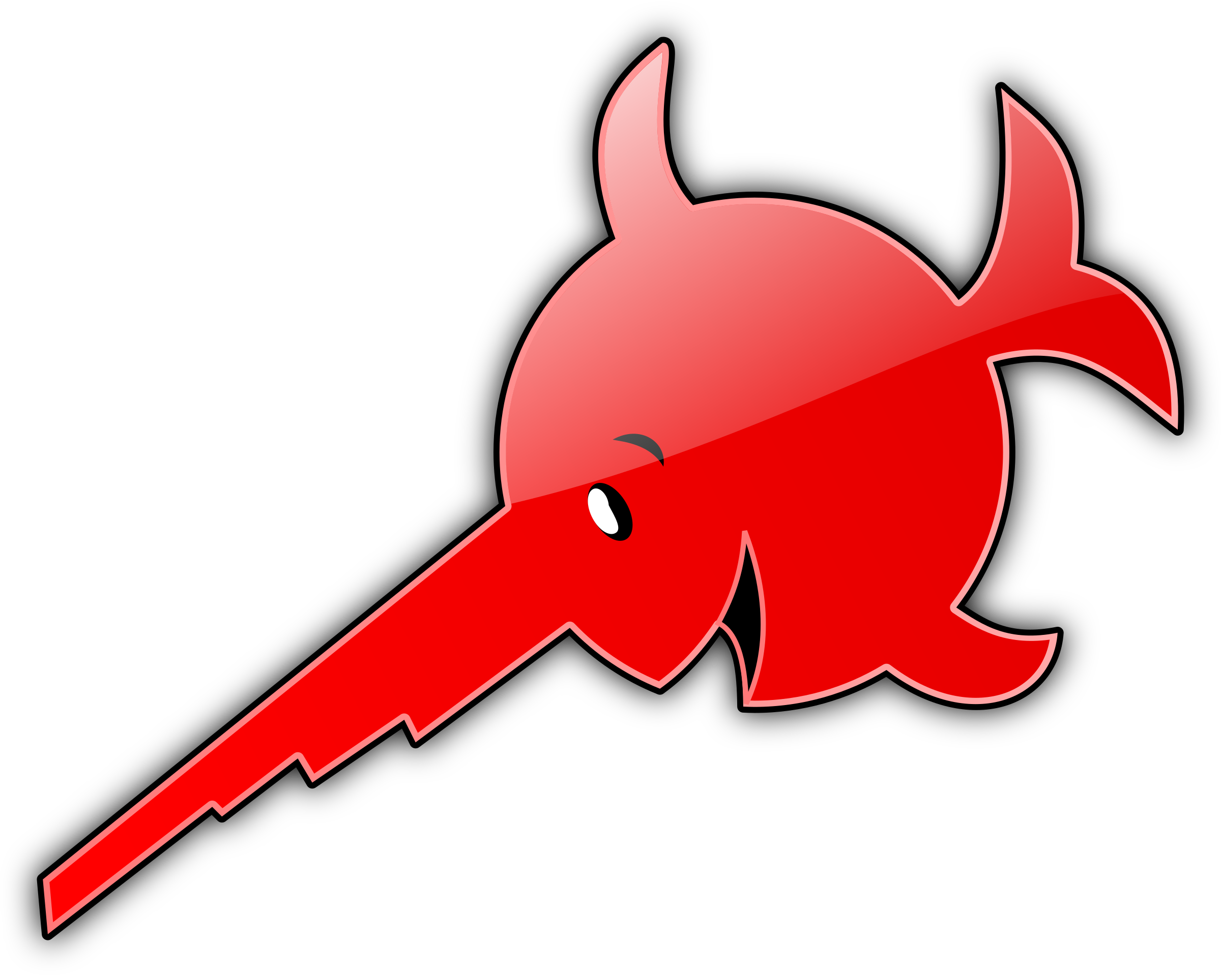 This Free Icons Png Design Of Laughing Swordfish - Clipart Sword Fish (2400x1922)
