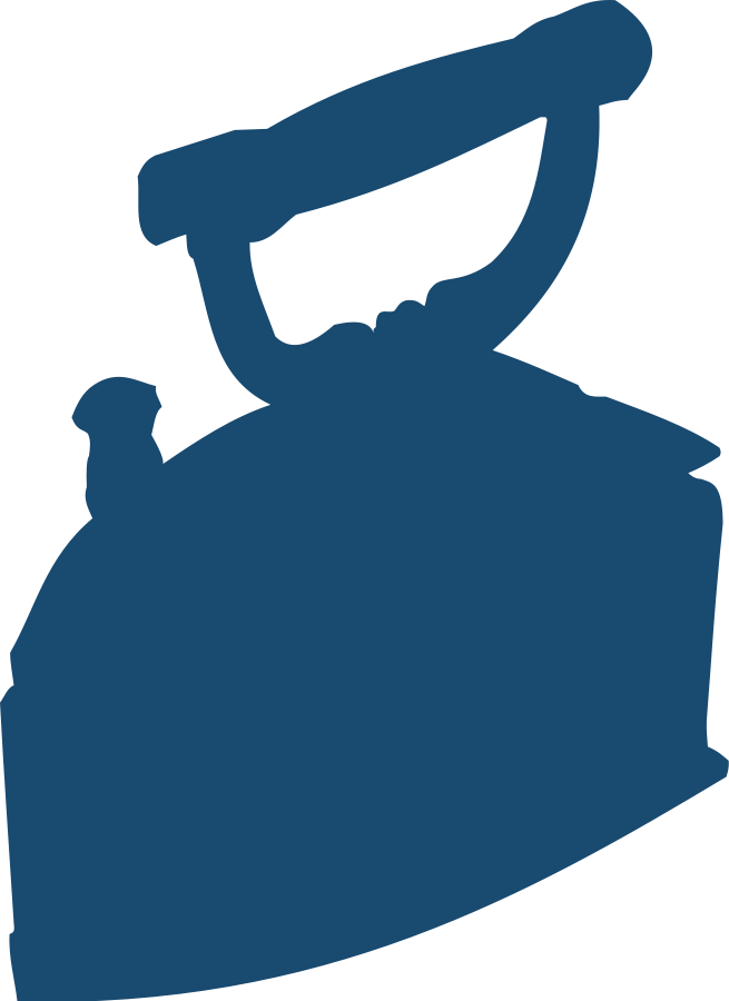 Fan & Iron Clipart, Vector Clip Art Online, Royalty - Iron Silhouette (655x900)