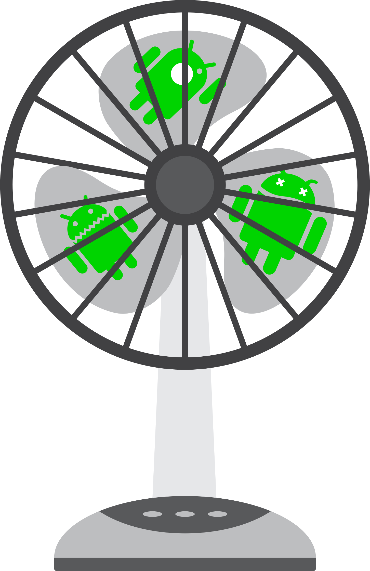Fan Clipart - Fan Clipart (486x750)
