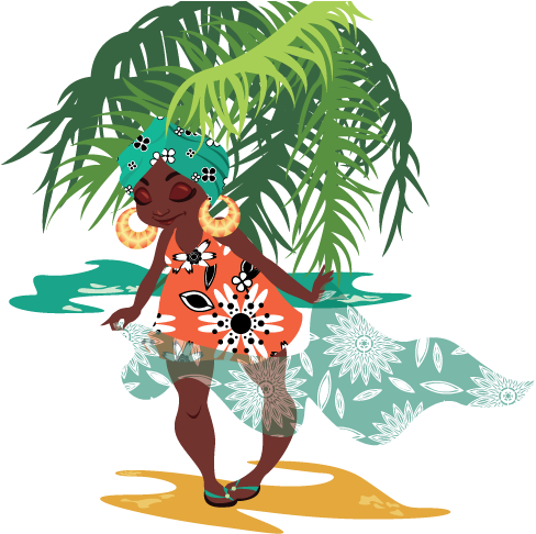 Caribbean Afternoon By Forindet - Illustration (500x500)