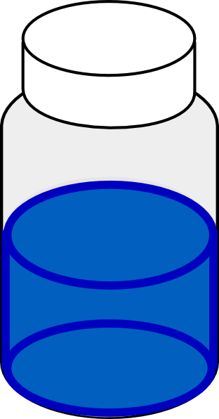 Blue Sample Vial 20ml Clip Art - Scintillation Vial Clip Art (312x596)