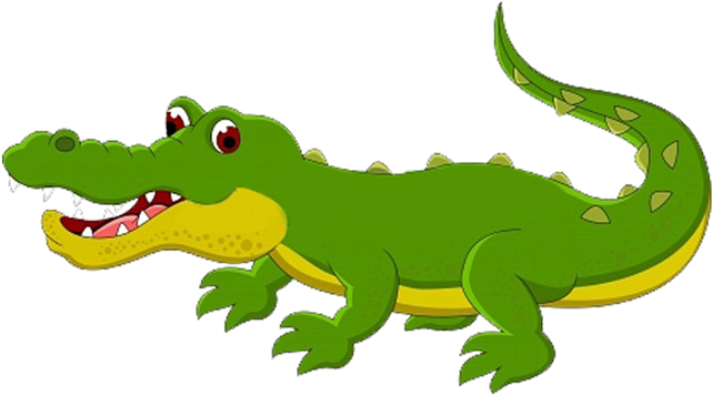 Crocodile Alligator Reptile Cartoon - Crocodile Alligator Reptile Cartoon (665x387)