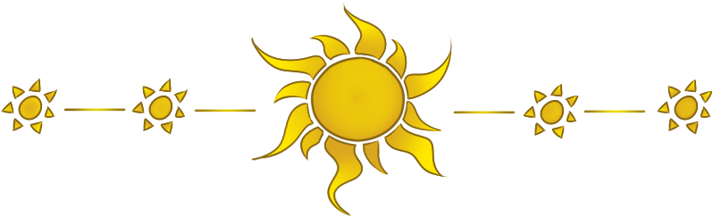 Sun Clipart Divider - Sun Divider Clipart (800x250)