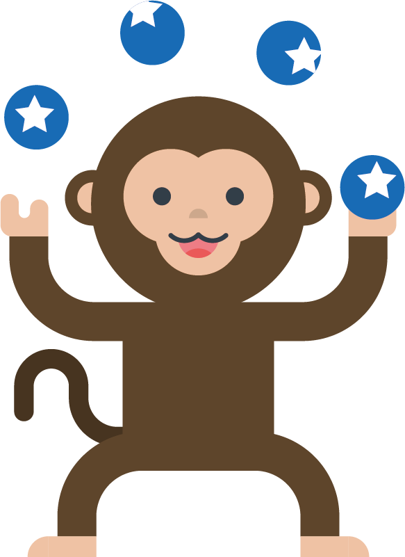Monkey Circus Clip Art - Macaquinho De Circo Png (583x801)