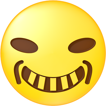 Inappropriate Laughter / Villain - Smiley (500x500)