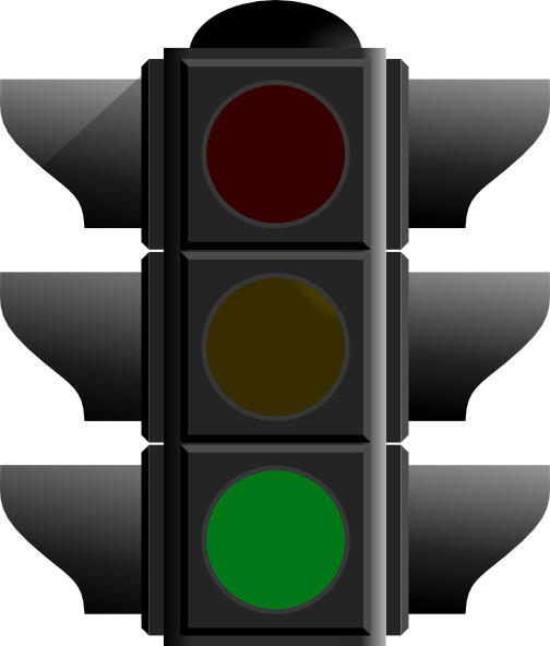 Green Traffic Light Clip Art At Clker - Traffic Light Flash Green (504x592)