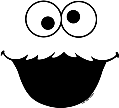 Cookie Monster Clip Art Cookie Monster Clipart Fans - Cookie Monster Cut Out (400x369)