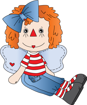 Raggedy Annabelle Is A Downloadable Machine Embroidery - Cartoon (336x405)