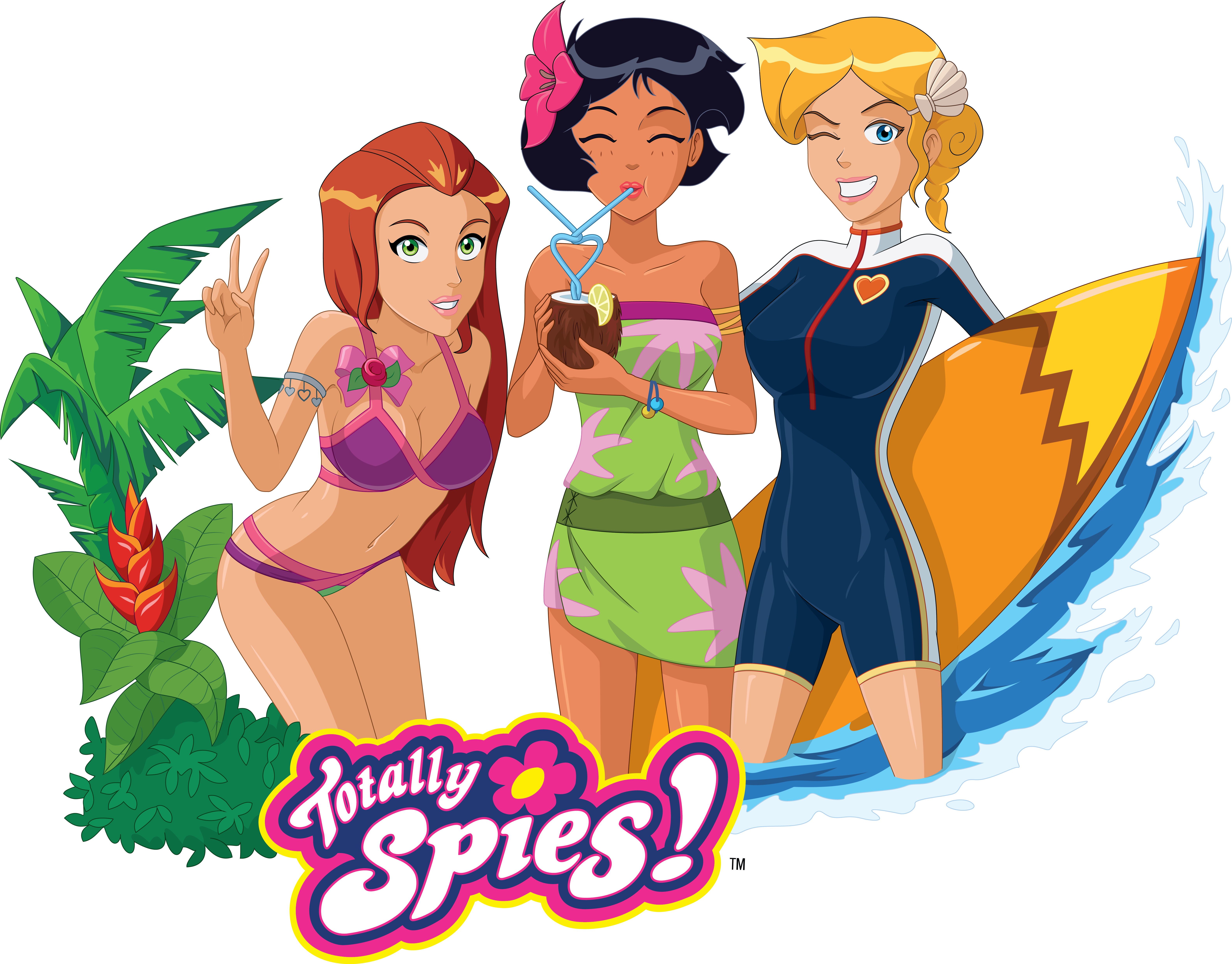 Spies Of The Caribbean By Yoocik - Totally Spies Transparent (6325x4950)