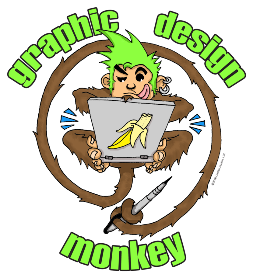 Graphic Design Monkey Logo By Shanemcelveen - Cartoon (850x939)