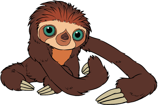 Belt The Sloth - Croods Png (632x426)