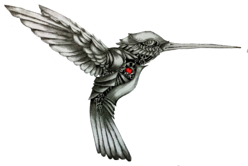 Hummingbird Tattoos For Men (500x335)